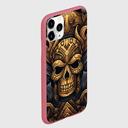 Чехол iPhone 11 Pro матовый Арт павшие викинги, цвет: 3D-малиновый — фото 2