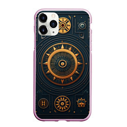 Чехол iPhone 11 Pro матовый Паттерн в славянском стиле, цвет: 3D-розовый