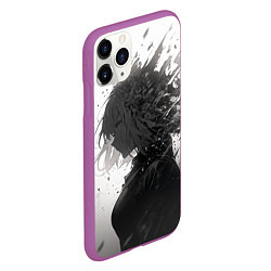 Чехол iPhone 11 Pro матовый Распад девушки, цвет: 3D-фиолетовый — фото 2