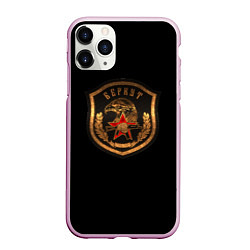 Чехол iPhone 11 Pro матовый Подразделение Беркут, цвет: 3D-розовый