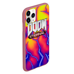 Чехол iPhone 11 Pro матовый Doom eternal srotm shadow, цвет: 3D-малиновый — фото 2