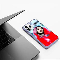 Чехол iPhone 11 Pro матовый Lil peep steel rap, цвет: 3D-светло-сиреневый — фото 2