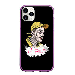 Чехол iPhone 11 Pro матовый Lil peep band steel, цвет: 3D-фиолетовый