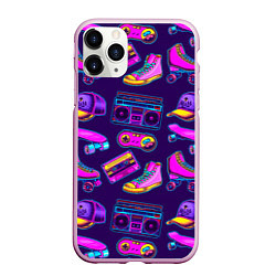 Чехол iPhone 11 Pro матовый Retro stuff, цвет: 3D-розовый