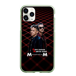Чехол iPhone 11 Pro матовый Depeche Mode - Dave Martin memento mori tour, цвет: 3D-салатовый