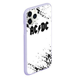 Чехол iPhone 11 Pro матовый ACDC rock collection краски черепа, цвет: 3D-светло-сиреневый — фото 2