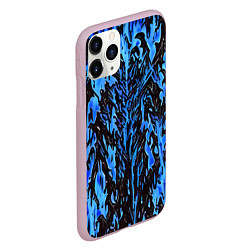Чехол iPhone 11 Pro матовый Демонический доспех синий, цвет: 3D-розовый — фото 2
