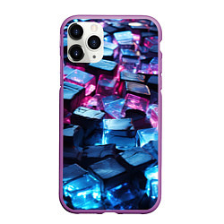 Чехол iPhone 11 Pro матовый Стеклянные прозрачные камушки
