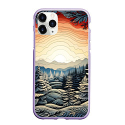 Чехол iPhone 11 Pro матовый Искрящиеся снежинки в вальсе волшебства