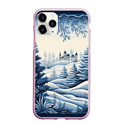 Чехол iPhone 11 Pro матовый Зимняя сказка 2024