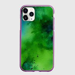 Чехол iPhone 11 Pro матовый Акварелика