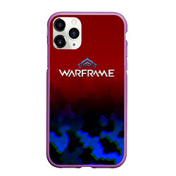 Чехол iPhone 11 Pro матовый Warframe броня солдата, цвет: 3D-фиолетовый