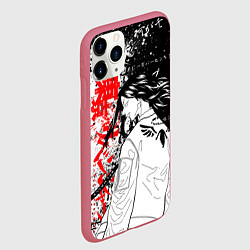 Чехол iPhone 11 Pro матовый Баджи из вальхаллы - токийские мстители, цвет: 3D-малиновый — фото 2
