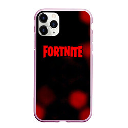 Чехол iPhone 11 Pro матовый Fortnite the games, цвет: 3D-розовый