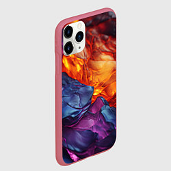Чехол iPhone 11 Pro матовый Символическая реальность, цвет: 3D-малиновый — фото 2