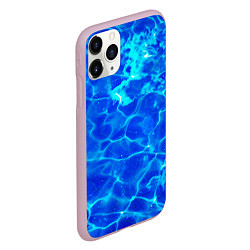 Чехол iPhone 11 Pro матовый Чистая вода океаны, цвет: 3D-розовый — фото 2