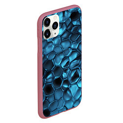 Чехол iPhone 11 Pro матовый Синее стекло, цвет: 3D-малиновый — фото 2