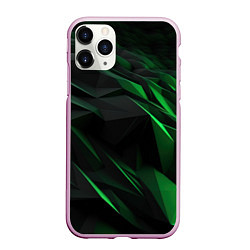 Чехол iPhone 11 Pro матовый Вихрь абстрактных линий, цвет: 3D-розовый