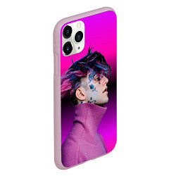 Чехол iPhone 11 Pro матовый Lil Peep фиолетовый лук, цвет: 3D-розовый — фото 2