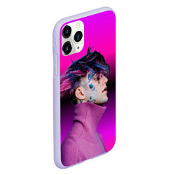 Чехол iPhone 11 Pro матовый Lil Peep фиолетовый лук, цвет: 3D-светло-сиреневый — фото 2