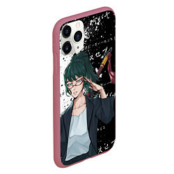 Чехол iPhone 11 Pro матовый Маки дзенин из магической битвы, цвет: 3D-малиновый — фото 2