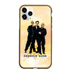 Чехол iPhone 11 Pro матовый Depeche Mode - Universe band, цвет: 3D-коричневый