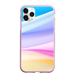 Чехол iPhone 11 Pro матовый Нежная абстракция, цвет: 3D-розовый