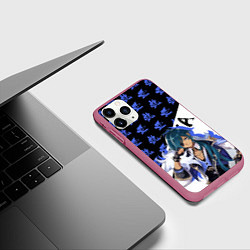 Чехол iPhone 11 Pro матовый Кэйа - Геншин Импакт, цвет: 3D-малиновый — фото 2
