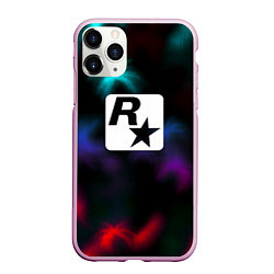 Чехол iPhone 11 Pro матовый Rock star games, цвет: 3D-розовый