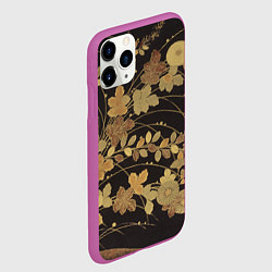 Чехол iPhone 11 Pro матовый Декоративное искусство, цвет: 3D-фиолетовый — фото 2