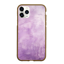 Чехол iPhone 11 Pro матовый Лавандовый гранж, цвет: 3D-коричневый