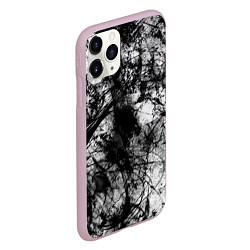 Чехол iPhone 11 Pro матовый Белый камуфляж, цвет: 3D-розовый — фото 2