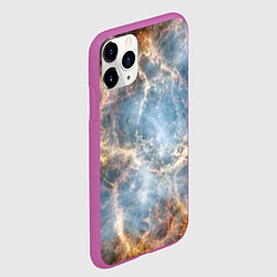 Чехол iPhone 11 Pro матовый Крабовидная туманность, цвет: 3D-фиолетовый — фото 2