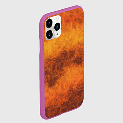 Чехол iPhone 11 Pro матовый Абстракция - песчаная буря, цвет: 3D-фиолетовый — фото 2