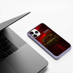 Чехол iPhone 11 Pro матовый STALKER 2 подземная лаборатория, цвет: 3D-светло-сиреневый — фото 2