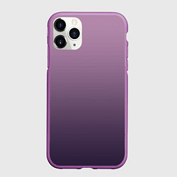 Чехол iPhone 11 Pro матовый Градиент приглушенный фиолетовый, цвет: 3D-фиолетовый