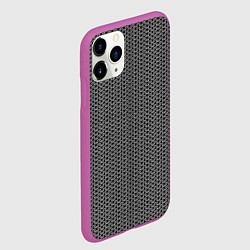 Чехол iPhone 11 Pro матовый Кованная металлическая кольчуга, цвет: 3D-фиолетовый — фото 2