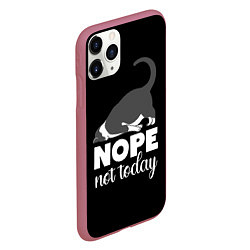 Чехол iPhone 11 Pro матовый Nope not today, цвет: 3D-малиновый — фото 2