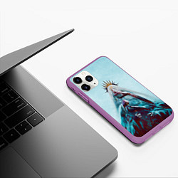 Чехол iPhone 11 Pro матовый Within Temptation ritual, цвет: 3D-фиолетовый — фото 2