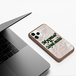Чехол iPhone 11 Pro матовый Антропогенез, цвет: 3D-коричневый — фото 2