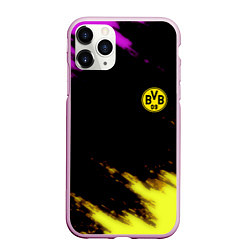 Чехол iPhone 11 Pro матовый Borussia Dortmund sport, цвет: 3D-розовый