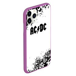 Чехол iPhone 11 Pro матовый AC DC anarchy rock, цвет: 3D-фиолетовый — фото 2