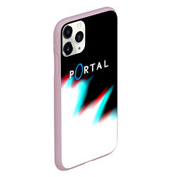 Чехол iPhone 11 Pro матовый Portal game blink color, цвет: 3D-розовый — фото 2