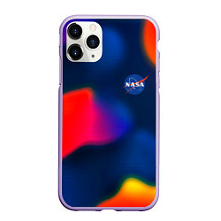 Чехол iPhone 11 Pro матовый Nasa gradient sportcolor