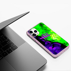 Чехол iPhone 11 Pro матовый Dead by daylight toxic game, цвет: 3D-розовый — фото 2