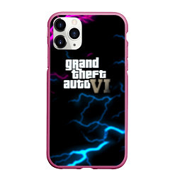 Чехол iPhone 11 Pro матовый Grand theft auto storm