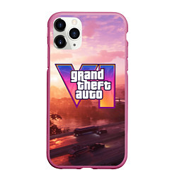 Чехол iPhone 11 Pro матовый GTA 6 Vice