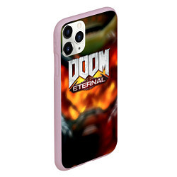 Чехол iPhone 11 Pro матовый Doom eternal games, цвет: 3D-розовый — фото 2