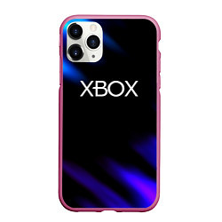 Чехол iPhone 11 Pro матовый Xbox neon games, цвет: 3D-малиновый