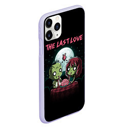 Чехол iPhone 11 Pro матовый The last love zombies, цвет: 3D-светло-сиреневый — фото 2